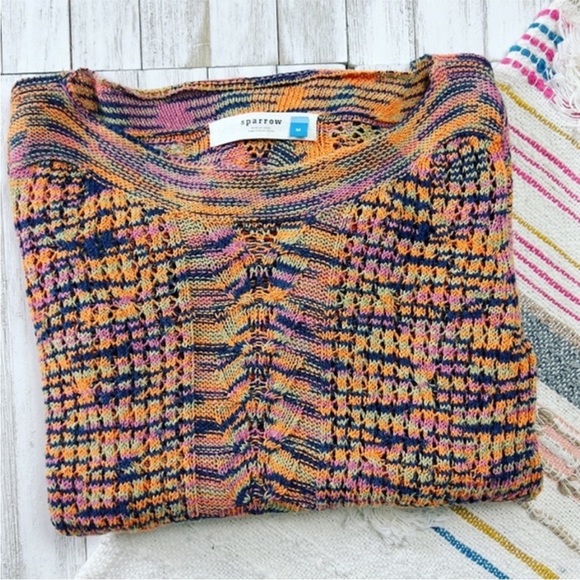 Sparrow Marled Multicolor Knit Sweater - Picture 3 of 6